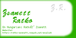 zsanett ratko business card